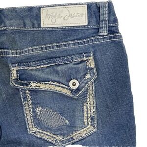 Ariya Jeans Woman's Size 13-14 Mid Rise Boot cut legs Cowgirl‎ Farm Chore